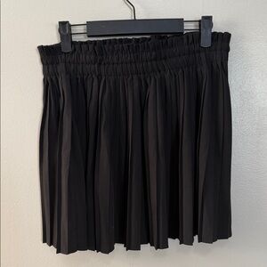 Pleated Black Skirt